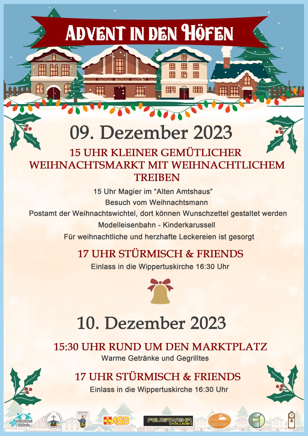 Weihnachtsmarkt Stuermisch und Friends 09. 10.12.2023